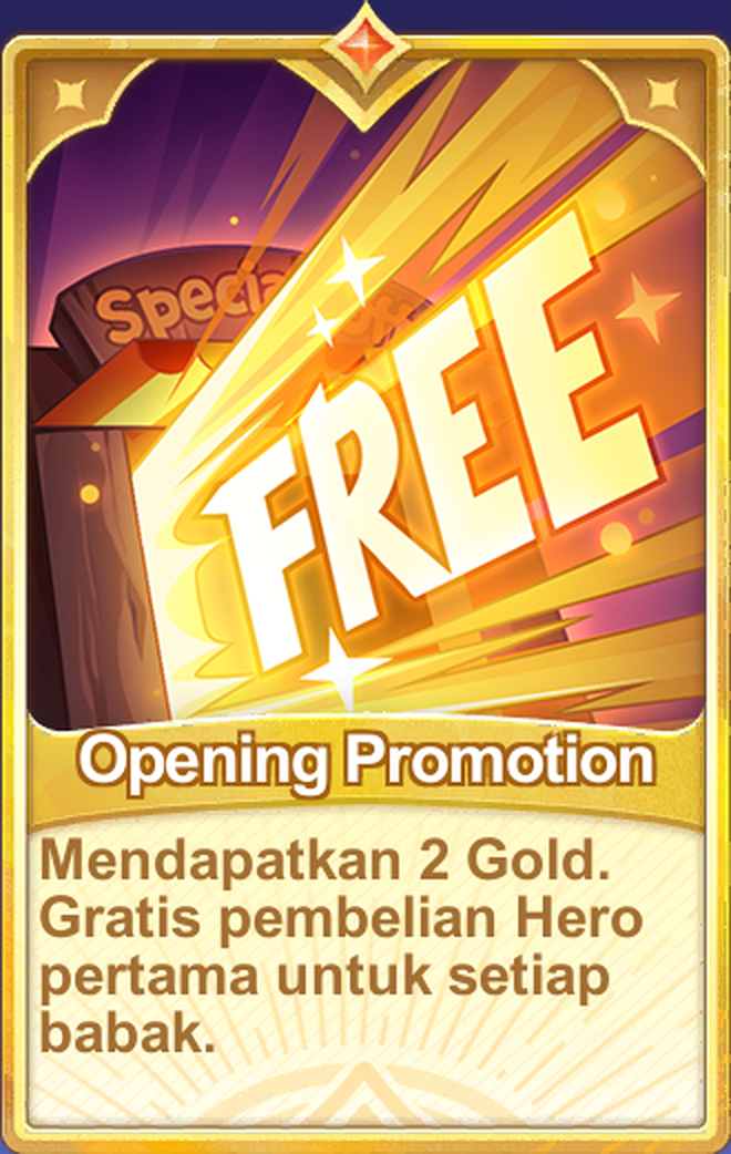 Opening Promotion
